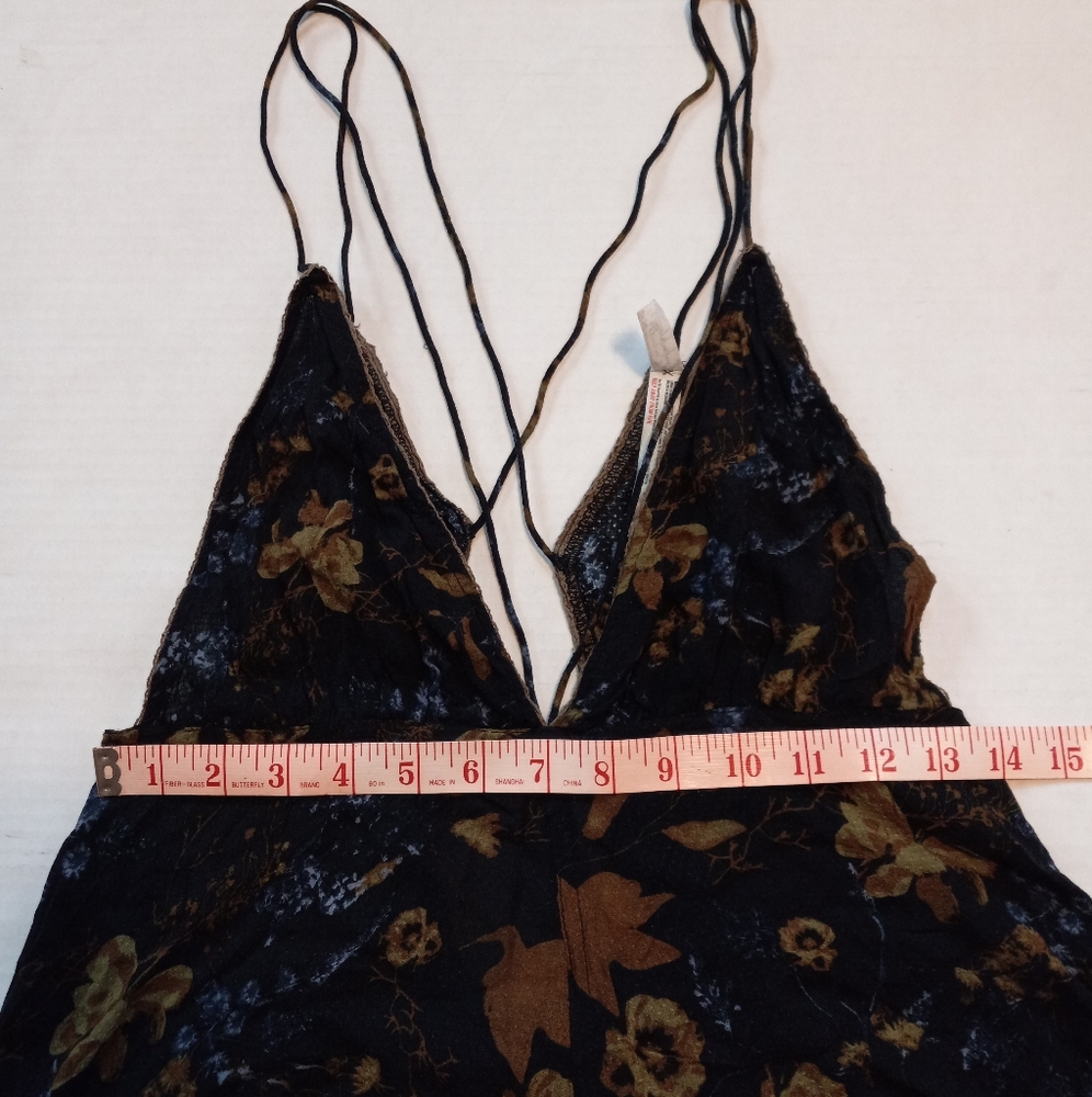 Free People Intimately Losin' It Romper Color Raven Womens Size Small - Picture 10 of 12